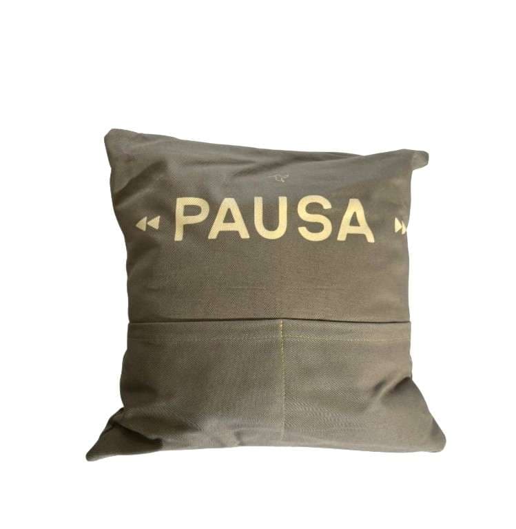 ALMOHADA VERDE PAUSA