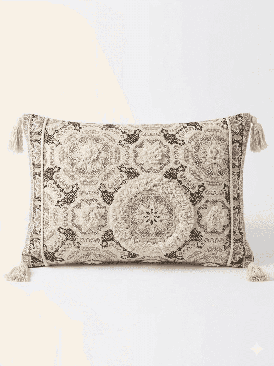 ALMOHADON ARABEZCO C/BORDADO