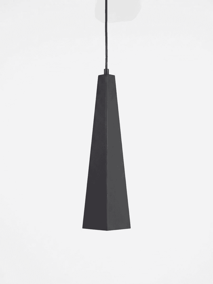 COLGANTE NEGRO FORMA PIRAMIDE RECTANGULA