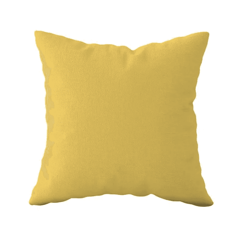ALMOHADON LISA MOSTAZA  50X50